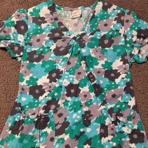 White Cross Scrub Top